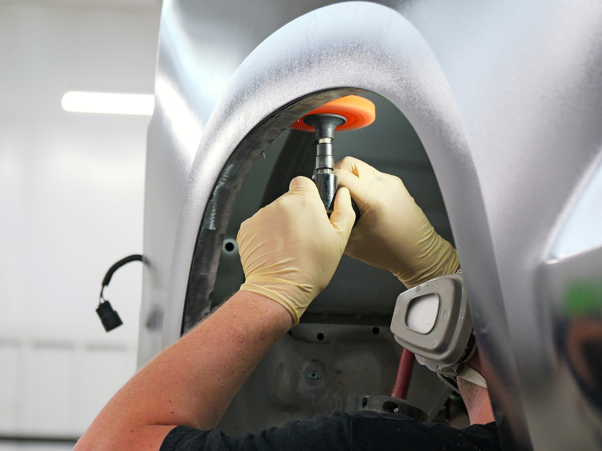 Vehicle repair in progress at Jim Winter Collision